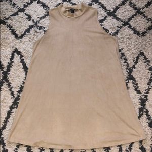 Suede-like Shift Dress
